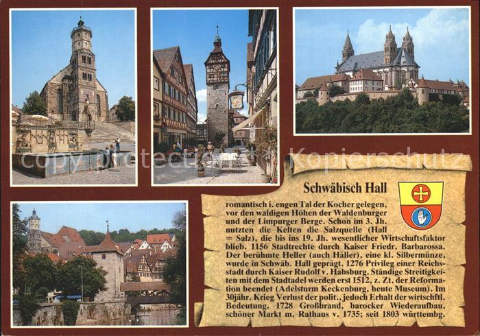 Schwaebisch Hall Muenster St Michael Am Judenturm Comburg Sulfer Turm und Sulfer
