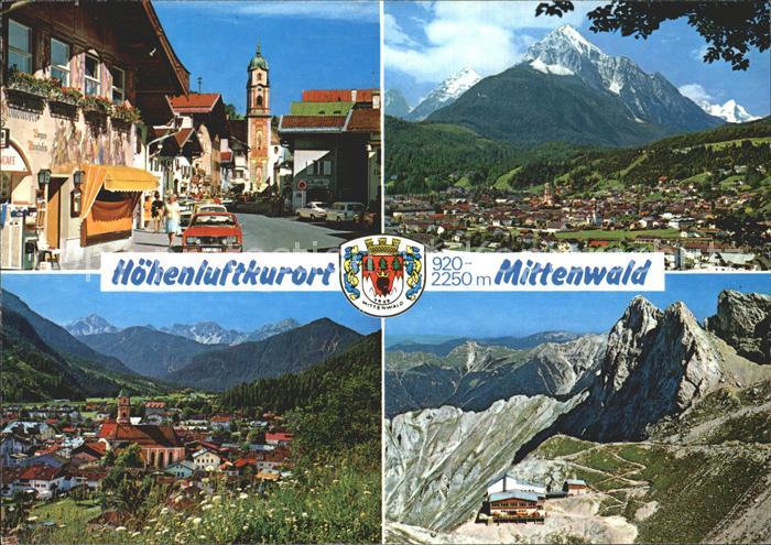Mittenwald Bayern Obermarkt Pfarrkirche Wetterstein Alpspitze Karwendel Bergbahn