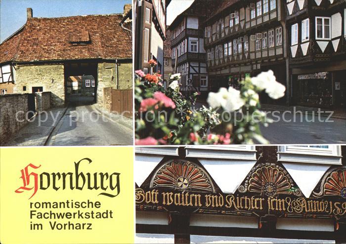 Hornburg Wolfenbuettel Dammtor Marktstr Typische Faecherrosetten