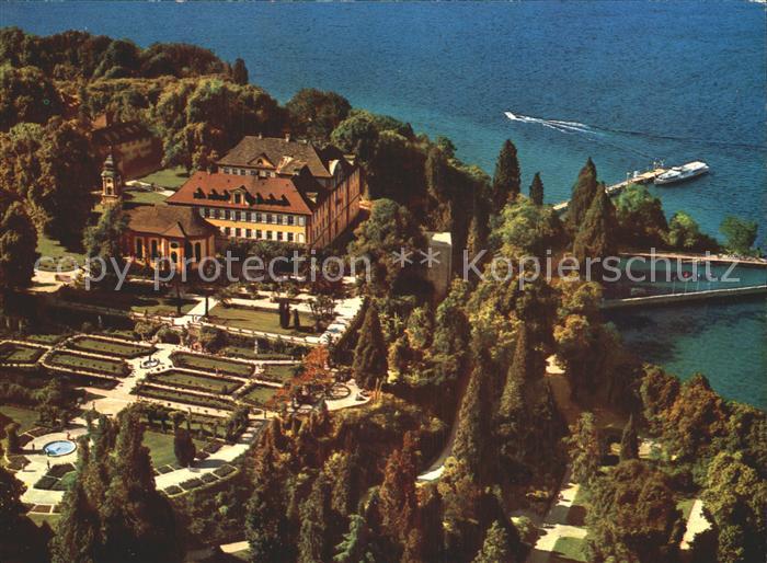 Insel Mainau am Bodensee Fliegeraufnahme