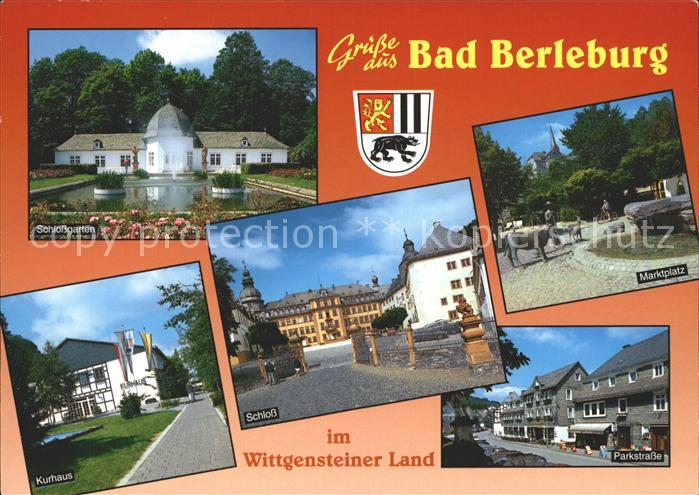 Bad Berleburg Schlossgarten Kurhaus Schloss Marktplatz Parkstrasse