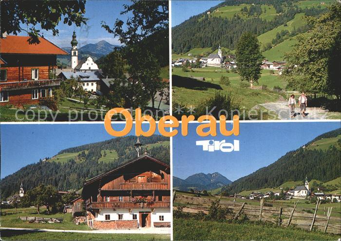 Oberau Tirol Hochtal Wildschoenau Teilansichten