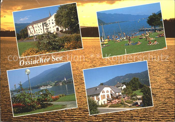 Ossiach Stift Ossiach Strand Camping Mentl Promenade Camping Berghof