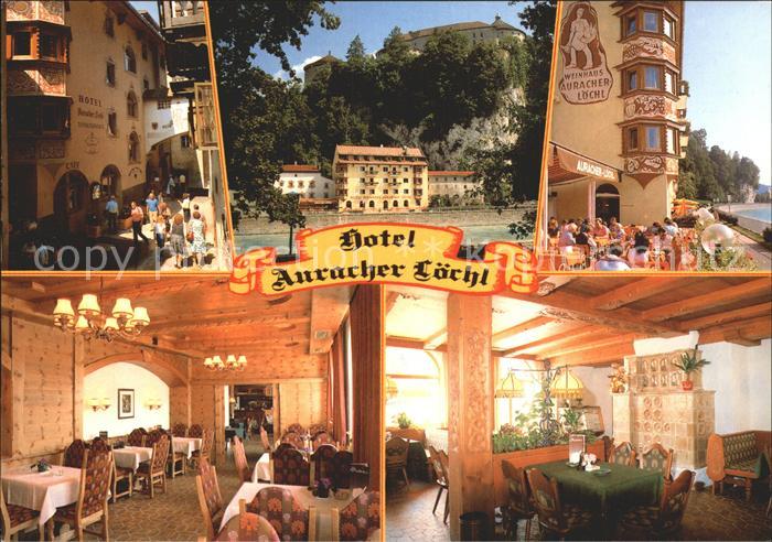 Kufstein Tirol Hotel Auracher Loechl Speisesaal Kaminzimmer Terrasse