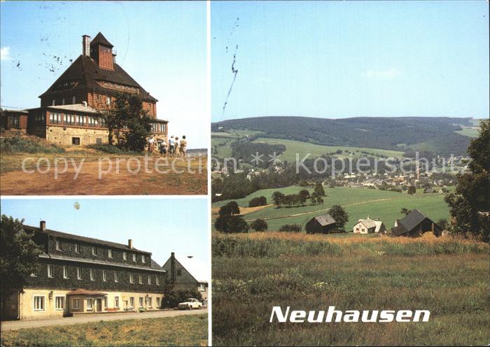 Neuhausen Marienberg Schwartenbergbaude Betriebsferienheim Kammbaude Panorama