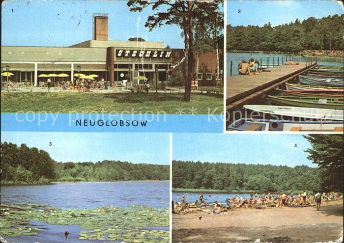 Neuglobsow FDGB Erholungszentrum Stechlin Bootsanlegestelle Dagowsee Stechlinsee