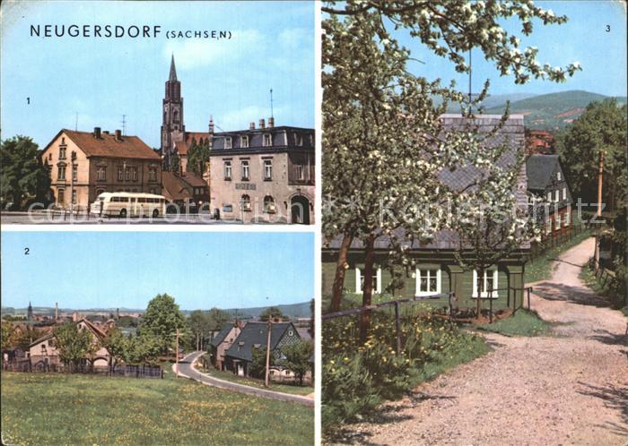 Neugersdorf Sachsen Karl Marx Platz Teilansicht Hohe Strasse