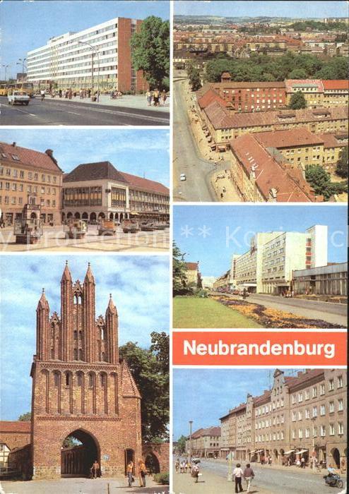 Neubrandenburg Rat des Bezirks Centrum Warenhaus Friedlaender Tor Hotel Vier Tor