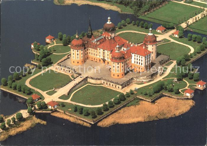 DRESDEN Elbe Moritzburg Fliegeraufnahme