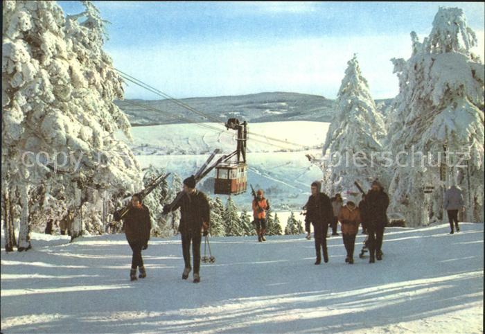 Oberwiesenthal Erzgebirge Fichtelberg Schwebebahn Skipiste
