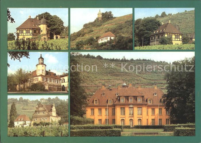 Radebeul Schloss Hofloessnitz Jakobstein Turmhaus Bennoschloesschen Schloss Wack