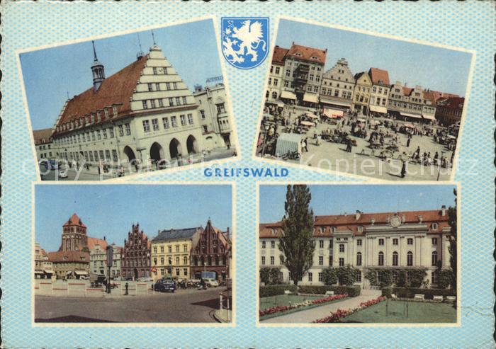 Greifswald Mecklenburg Vorpommern Rathaus Marktplatz Schloss