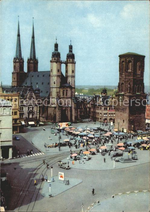Halle Saale Marktplatz Kirche Turm