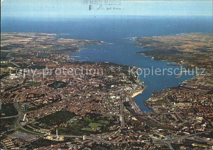 KIEL  CITY Stadt und Foerde mit Ostsee Fliegeraufnahme