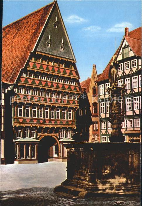 HILDESHEIM  CITY Knochenhauer Amtshaus Marktplatz Brunnen