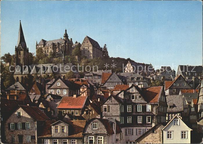Marburg Lahn Altstadt mit Landgrafenschloss