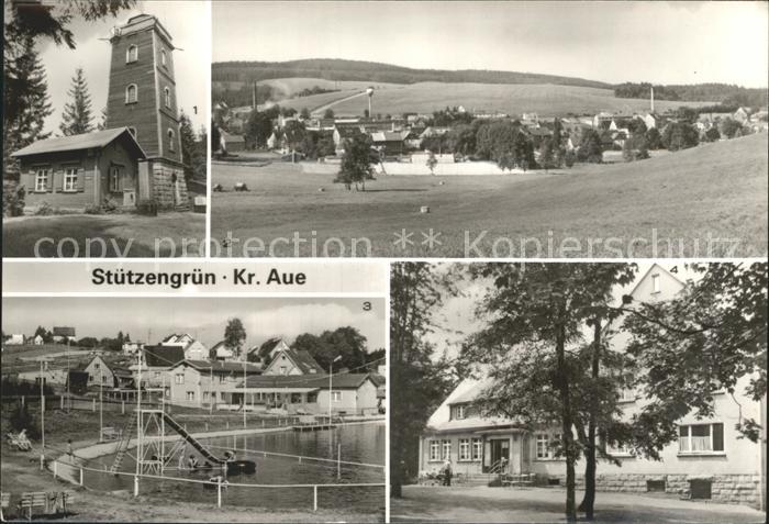 Aue Erzgebirge Kuhberg Aussichtsturm Panorama Naherholungszentrum Berggaststaett
