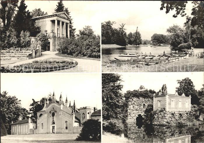 Woerlitz Floratempel Gondelstation Gotisches Haus Der Stein
