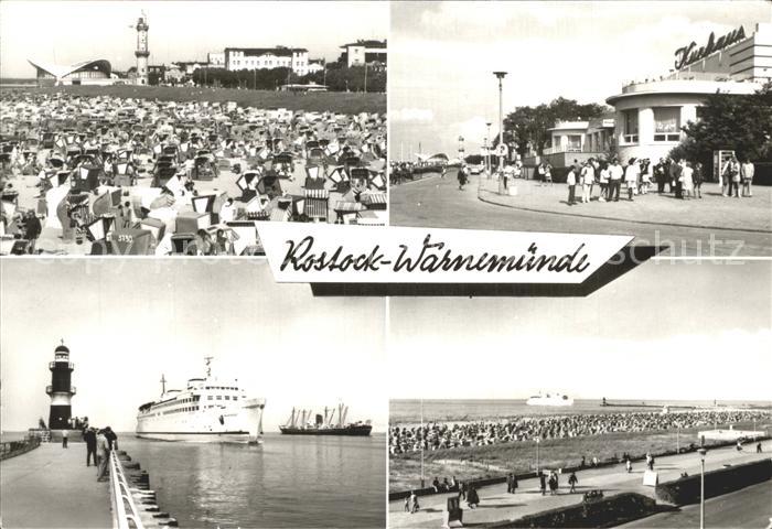 Rostock-Warnemuende Leuchtturm Gaststaette Teepott HOG Kurhaus Moleneinfahrt Pro