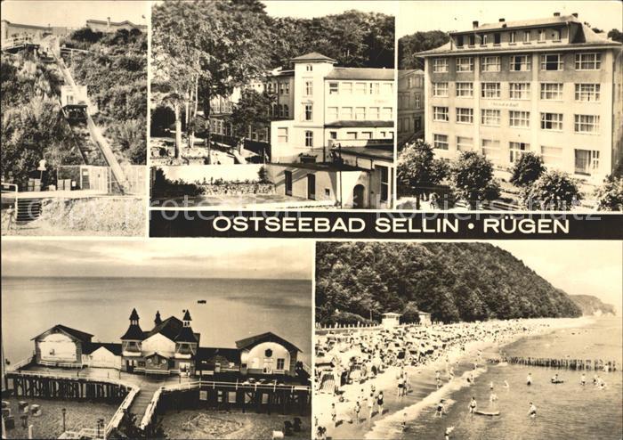 Sellin Ruegen Ostseebad Seebruecke Hotel Strandpartie