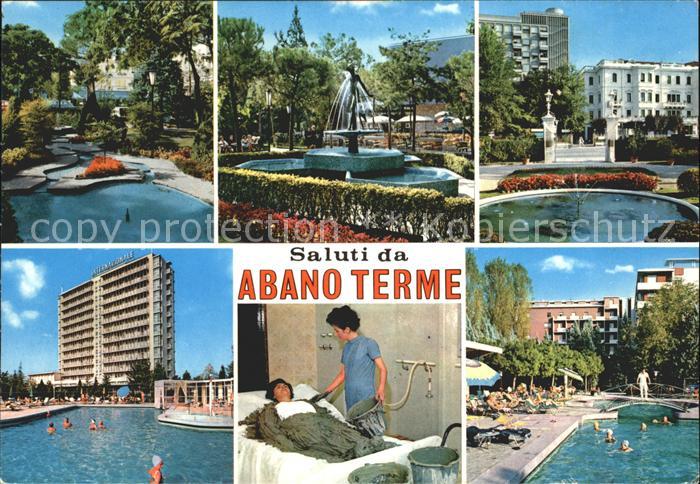 Abano Terme Kurpark Brunnen Swimmingpool Moorbad