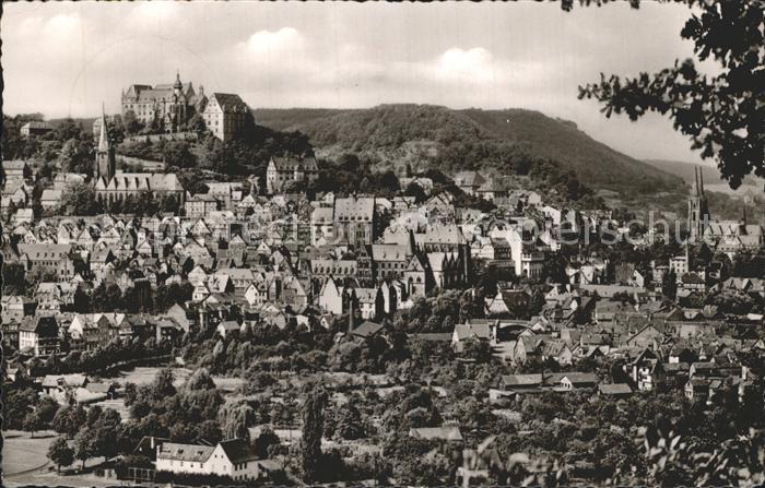 Marburg Lahn Panorama Universitaetsstadt Schloss