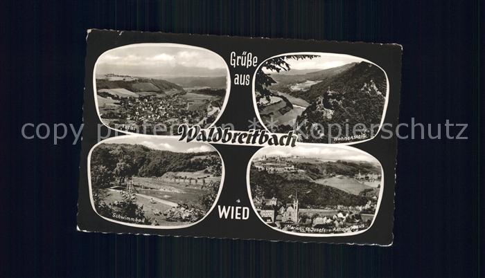 Waldbreitbach Wied Panorama Hahnenstein Marienhaus St Josefshaus Antoniushaus Sc