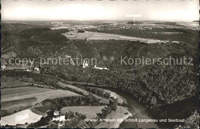Seelbach Nassau Kloster Arnstein mit Schloss Langenau Fliegeraufnahme