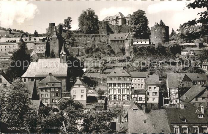 Monschau Montjoie NRW Altstadt Schlossruine
