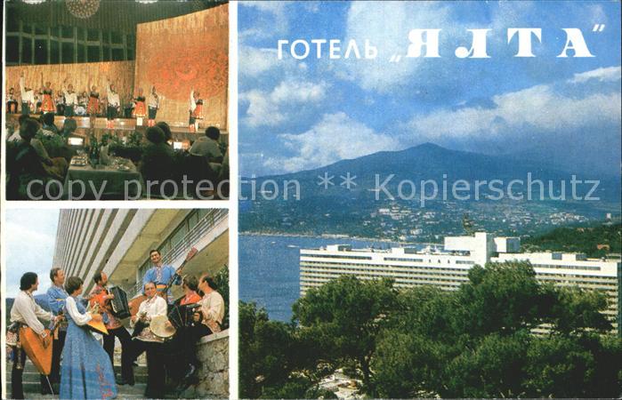Jalta Yalta Krim Crimea Hotel Yalta Veranstaltung Musikgruppe Trachten