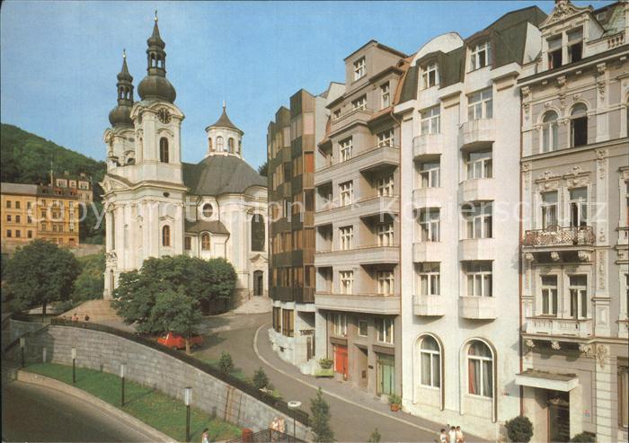 Karlovy Vary Renovierte Kurhaeuser Maria Magdalena Kirche