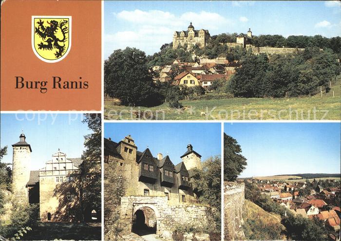 Ranis Burg Verlies mit Hungerturm Ortsansicht