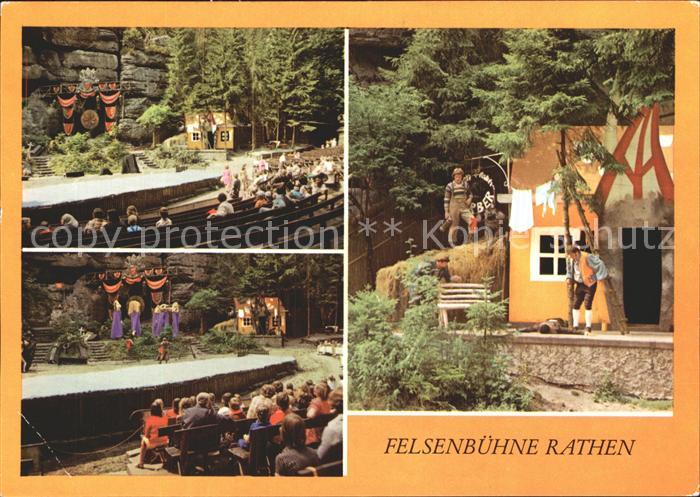 Rathen Saechsische Schweiz Felsenbuehne