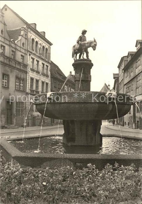 Halle Saale Eselsbrunnen Alter Markt Serie Tuerme Burgen und Brunnen