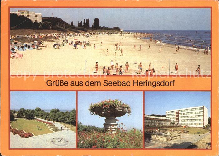 Heringsdorf Ostseebad Usedom FDGB Erholungsheim Erich Weinert Strand Promenade S