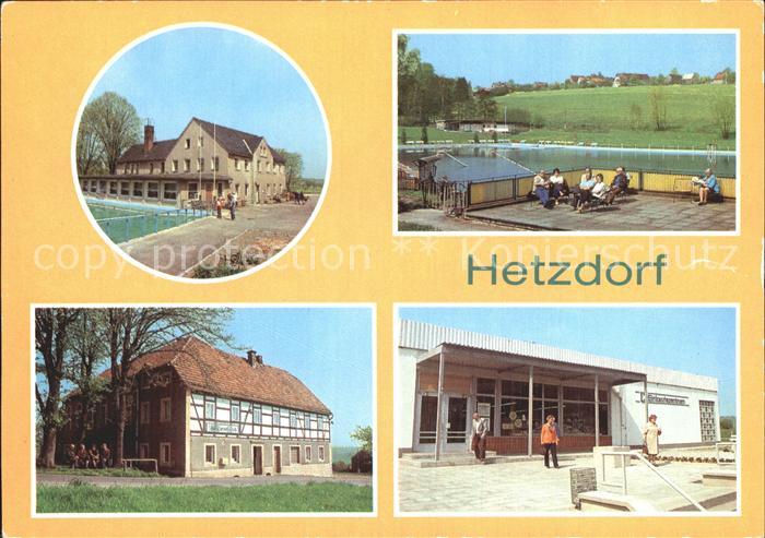 Hetzdorf Halsbruecke Betriebsferienheim Narva Freibad Sumpfmuehle HO Gaststaette