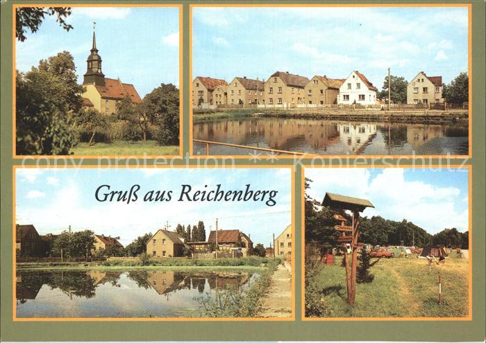 Reichenberg Moritzburg Kirche Teilansicht Campingplatz