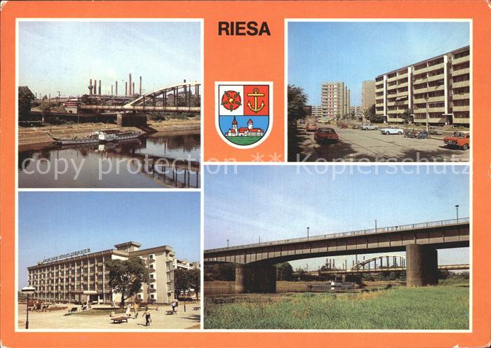 Riesa Sachsen Anlegestelle Weisse Flotte Stahl Walzwerk Karl Marx Ring Haus der