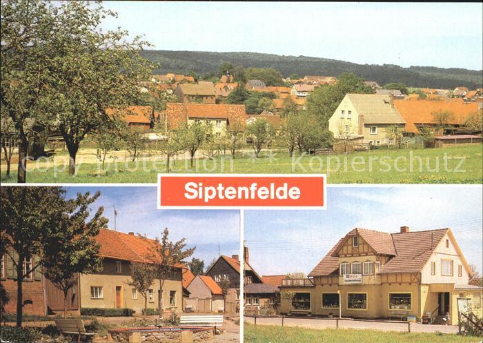 Siptenfelde Teilansicht Springbrunnen Konsum Landwarenhaus