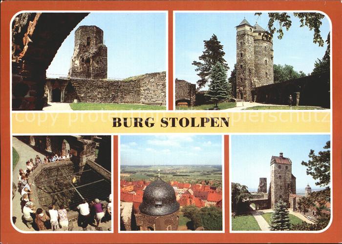 Stolpen Burg Siebenspitzenturm Johannisturm Brunnen Schloesserturm Seigerturm