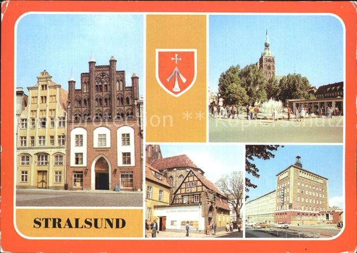 Stralsund Mecklenburg Vorpommern Wulflamhaus Giebel Alter Markt Ossenreyer Stras