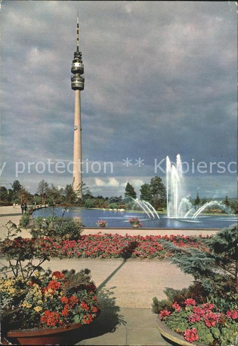 DORTMUND CITY Westfalenpark Flamingoteich Florianturm Drehrestaurant