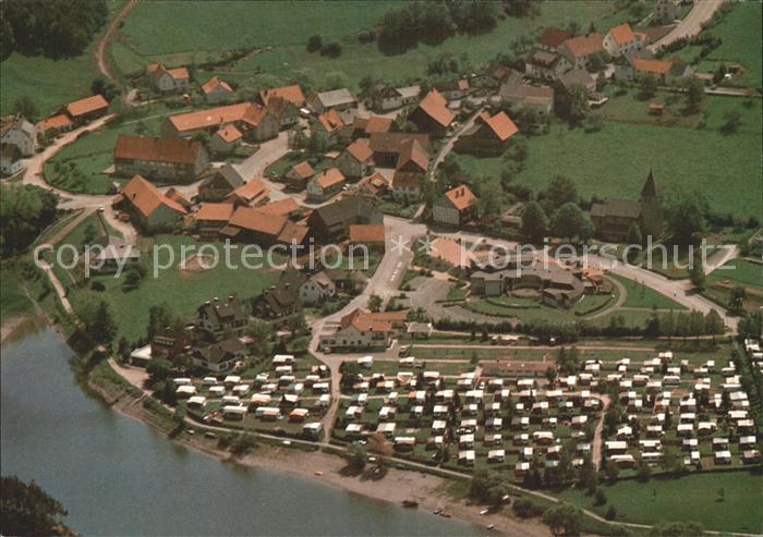 Heringhausen Waldeck Campingplatz Seeblick Fliegeraufnahme