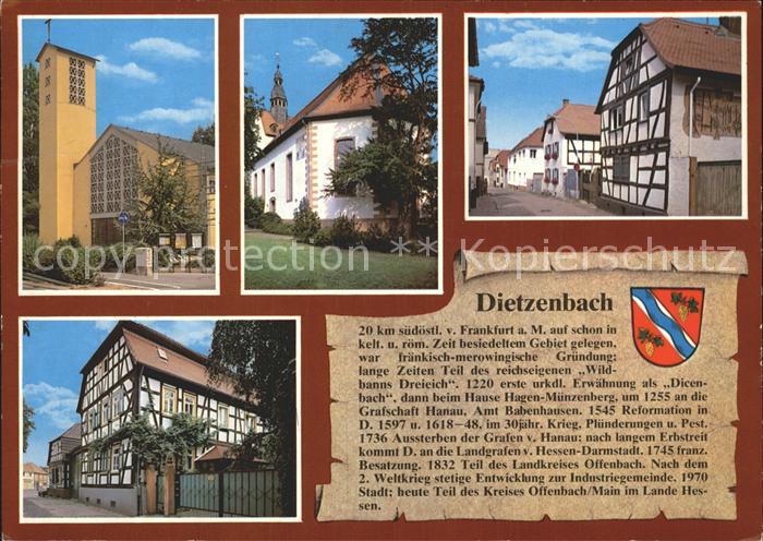 Dietzenbach St Martinkirche ev Kirche Schaefergasse Fachwerkhaus Geschichte