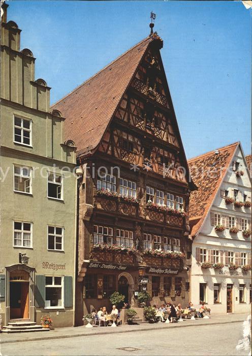 Dinkelsbuehl Deutsches Haus Hotel Restaurant 1000jaehrige Stadt Romantische Stra