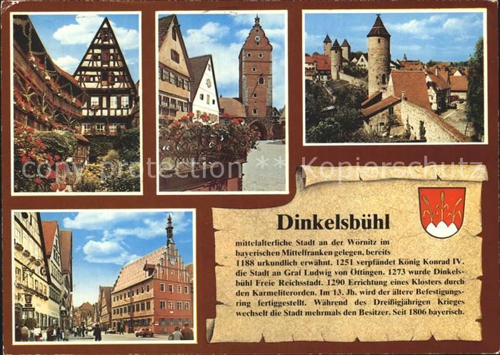 Dinkelsbuehl Hezelhof Woernitztor Wehrmauer Gustav Adolf Haus 1000jaehrige Stadt