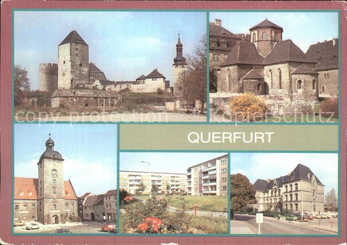Querfurt Sachsen-Anhalt Burg Rathaus Neubaugebiet Polytechnische Oberschule