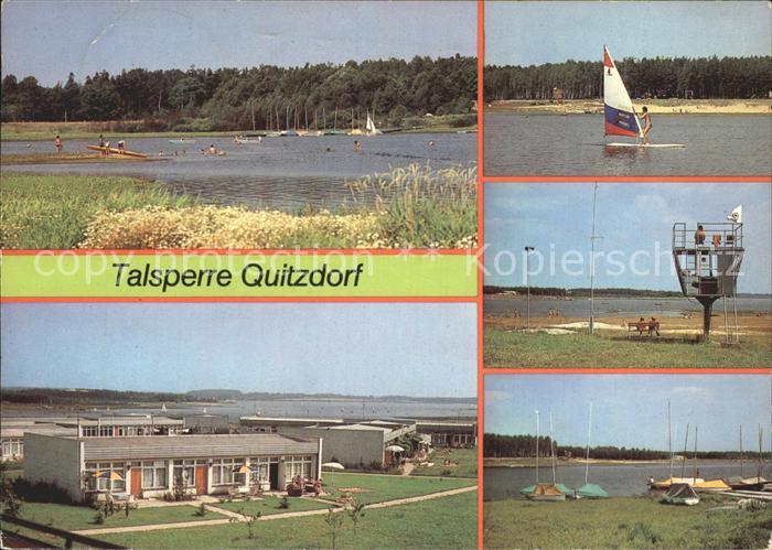 Kollm Talsperre Bungalowsiedlung Windsurfing Badestrand Segelboothafen