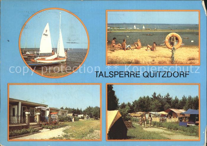 Kollm Segelboote Badestrand Bungalowsiedlung Campingplatz Talsperre