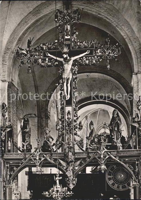 LueBECK  CITY Dom Triumphkreuz des Bernt Notke 1477 Inri